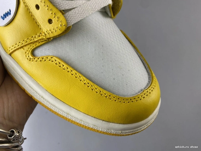 Cheap White Jordan Yellow-Cone Powder AQ0818-149 1 Dark Off-White NRG Air x 0730